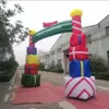 5mW x 4mH 16.4x13ft wholesale Inflatable Christmas Arch with Gift Box Archway Air Blower for Yard Shopping Mall Decoration