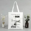 arctic Mkeys Rock Shop Bag Grocery Shopper Jute Bag Shop Tote Bag Sho Reusable Bolsa Compra Sacolas e9m0#