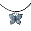 Pendant Necklaces Exquisite Enamel Metallic Butterfly Charm Necklace Symbolizes Freedom And Beauty