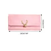 Kreditkortsinnehavare Lady Purse Multi-Slot Trifold LG Wallet for Women Wallet Clutch Change Q4ZX#