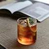 Bicchieri da vino Bicchieri di vetro a strisce giapponesi Bicchieri Acqua Whisky Lotto Home Ins Tazze per succhi Tazze da caffè