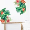 Наклейки на стену, диагональная наклейка с тропическим растением, съемная самоклеящаяся наклейка для гостиной, спальни, кабинета и украшения для окон