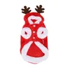 Dog Apparel Costume Outfits Red Christmas Santa Claus Hat Scarf Dressing Xmas Party Fashion Year Clothing Accessories For Small Cat (