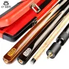 Omin Silver Basic Series Basic 3/4 Snooker Stick stick 11,5 mm Tita Ash Legno Articolo in legno in legno massiccio Cuccio di biliardo a mano Billiard Pool Cue