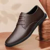 Chaussures décontractées en cuir pour hommes, baskets d'extérieur confortables et antidérapantes Oxford, chaussures de loisirs formelles