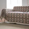 Housses de chaise Housse de canapé de ferme Housse de protection vintage en forme de L avec motif exquis Doux résistant à l'usure pour meubles