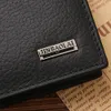 classic Short Genuine Leather Men Wallets Fi Coin Pocket Card Holder Men Purse Simple Quality Male Wallets C0pA#