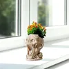 Vasos Busto Plantador Assustador Mini Vaso de Flores Escultura Drenagem Buracos Design Suprimentos de Plantio para Flores Plantas de Ar Cactos e Suculentas