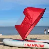 Vikbar kajakbåt vind segelbräda segling kanot stroke vind paddel roddbåtar med tydligt fönster surfbräda tillbehör