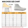 Casual Shoes Gradient Lion Lion-Up Sneakers Chucky Printing Andningsbar High-top för manlig design Anpassad namn Leisure Sapatos Masculinos