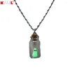 Chaînes The Adopt A Ghost Collier Glow-In-The-Dark Halloween Tiny In Bottle Pendentif Cadeau