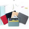 1pcs homme sacs à main ultra mince mini busin banque titulaire de la carte de crédit portefeuille simple noir femmes petites cartes de monnaie couverture pochette sac l2Sa #