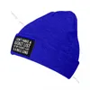 Berets Warm Knitted Beanie Hat I Don't Have A Bucket Lists Cap For Autumn Winter