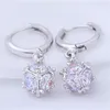 Ohrstecker Kristall versilbert Schmuck koreanische Mode Strass exquisite Kugel schöne helle weibliche E241