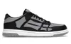 Designer Running 2024 AM Amiiriimiri Bones Runner Upper Low Skeleton Femmes Hommes Coulissant Noir Blanc Haute Cuir Baskets Pour Hommes Chaussures En Dentelle Pour Femmes