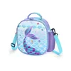 3d Mermaid Lunchbag für Mädchen isolierte Lunchbox mit für Kinder Picknick Frühstück Food School Handheld -Tasche J4UG#