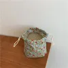 retro Style Floral Storage Drawstring Bag Women Finishing Storage Pouch Cute Makeup Bag Christmas Gift Candy Jewelry Organizer 47hn#
