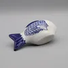 Ceramic Fish, Blue and White Ceramic Figurine, Garden and Home Decoration