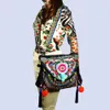 Vintage ethnique épaule Hobo Hippie broderie florale Cross Body sac à main Hmg Tribal indien Boho tapisserie à la main SYS-558 05Vf #