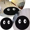 Carpets Funny Cute Doormat Black Round Carpet Bedroom Bedside Household Creative Small Thin Throw Blankets For Couch