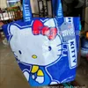 hellos Kittys синяя сумка с принтом Экологичная сумка ручной работы большой вместимости на одно плечо Милая сумка для покупок Девушка подарок m3gs #