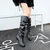 Bottes femmes hiver neige fond plat élastique mode tête ronde couleur unie vente directe d'usine