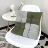 Kussen Billen Comfort Colorblock Vierkante stoel Gewatteerd Verdikt Antislip voor thuiskantoor Keuken Patio Sofa Decor Zacht