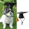 Vêtements pour chiens 2pack / lot chapeau de graduation confortable élégant cadeau facile à nettoyer en polyester et coton