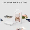 التحكم في ورقة صورة MI الأصلية لـ MI Pocket Printer 50pcs No Ink Printing 3 بوصات دائمة ورقة لصق اللصق