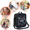 Videospelvapen Gamer Spela Gaming Isolated Lunch Bag Tote Handväska Mat Cainer Cooler Pouch for Beach School Work Office 75Y3#