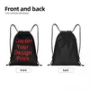 Op maat gemaakt Uw ontwerp Trekkoordtassen voor training Yogarugzakken Dames Heren Aangepast logo Gedrukt Sport Gym Sackpack x2yE#