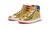 Les baskets Trump ne rendent jamais les chaussures en or High Top Gym Maga Président Donald Shoe Mens Womens Casual Boots Road Sneaker