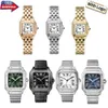 Elegante designer de moda masculino e feminino relógios pulseira de aço inoxidável movimento quartzo importado casal mm tamanho relógio e inoxidável