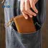 Porta di carta di grande capacità anti -magnetica in pelle vera e propria stile retrò Vintage Style per un Wallet UNISEX 22MO#