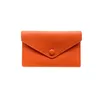 Ultra-Thin Ins Style äkta läderkortshållare FI Mini Kort kuvert Kvinnor Wallet Korean Japan Kreditkortsfall Purse U6MX#