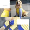 Одежда для собак OIMG, лоскутные рубашки для средних и больших собак, полосатая одежда для домашних животных, одежда лабрадора Аляски с длинными рукавами, мягкие большие аксессуары