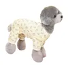 Dog Apparel 1Pc Cozy Spring Summer Jumpsuit Button Decor Soft Puppy Jammies Stretchable 4 Legs Pet Outfits For Small Medium Dogs