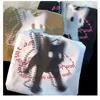 Leuke Kat Print Design O-hals Korte mouwen T-shirt Dames Ins Modetrend Paar Veelzijdige Losse Y2k Top Vrouwen T-shirt 240329