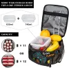 video Game Ctroller Insulated Lunch Bag Reusable Lunch Box Portable Thermal Bento Tote for Adults Kids Work School Picnic X81b#