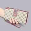 Kvinnors plånbok Anti-stöldborste LG Wallet Women's New Plånbokskortväska med en stor kapacitetsväska Kvinnors handväska 23FY#