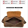 Luufan Vintage Genuine Leather Mens Fagex Small Cowwhide Counter Bag Bag Travel Bag Saly Solid Round Round Daypack Q9VM#