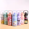 Kuromi Thermos Water Botte Anime Kawaii My Melody Student 휴대용 Wacuum Flask 절연 워터 컵 어린이 선물