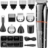 11in1 multi-tondeuse hommes kits de toilettage pour le visage et le corps tondeuse à cheveux électrique tondeuse à cheveux nez oreille rechargeable 110v-220v 240322