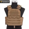 Idogear molle cerise plaque porteur tactique cpc gilet corps armure armure de combat de combat véritable brun noir 3313