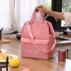Duża pojemność torba na lunch Kobiety Wodoodporne izolowane torby na ramieniu na lunch piknik przenośne świeże chłodne torby 2023 B6io#