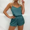 Womens Sleepwear Women Pajamas Sets Sexy Lingerie Pijamas Silk Satin Pyjama Sleeveless Cami Top Shorts For Woman Homewear