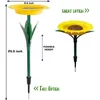 Inne zaopatrzenie ptaków podajnik słonecznika stojący kwiat dzikie podajniki stawki dekoracje żółte 1 szt.