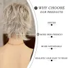 Парики 7JHH WIGS Короткие прямые парики блондинки с омбре для женщин Повседневный косплей Натуральные синтетические черные парики Боб с челкой Высокое качество