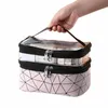 multifuncti Double Transparent Cosmetic Bag Women Make Up Case Big Capacity Travel Makeup Organizer Toiletry Beauty Storage g3Mj#