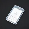 plastic Clear Id Credit Card Holder for Women Men Waterproof Bank Card Cover Case Clastic Student Badge Card Clip Holder Bag 79gZ#